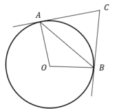 Касательные в точках А и В к окружности с центром в точке О пересекаются под углом 88°. Найдите угол АВО. Ответ дайте в градусах.