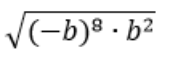 Найдите значение выражения √((-b)8·b2) при b=2.