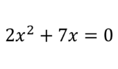 Решите уравнение 2х2+7х=0.
Если уравнение имеет более одного корня, в ответ запишите меньший из корней.